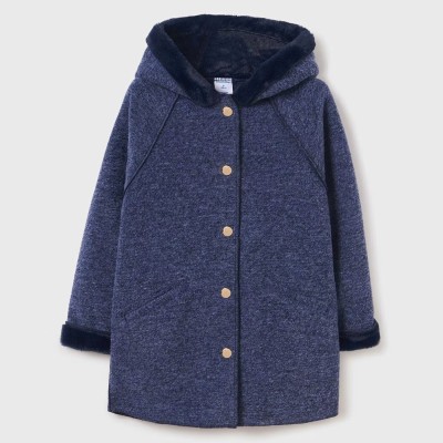 Children's Blue Ruff Mouflon Coat Mayoral