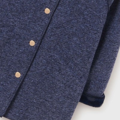 Children's Blue Ruff Mouflon Coat Mayoral