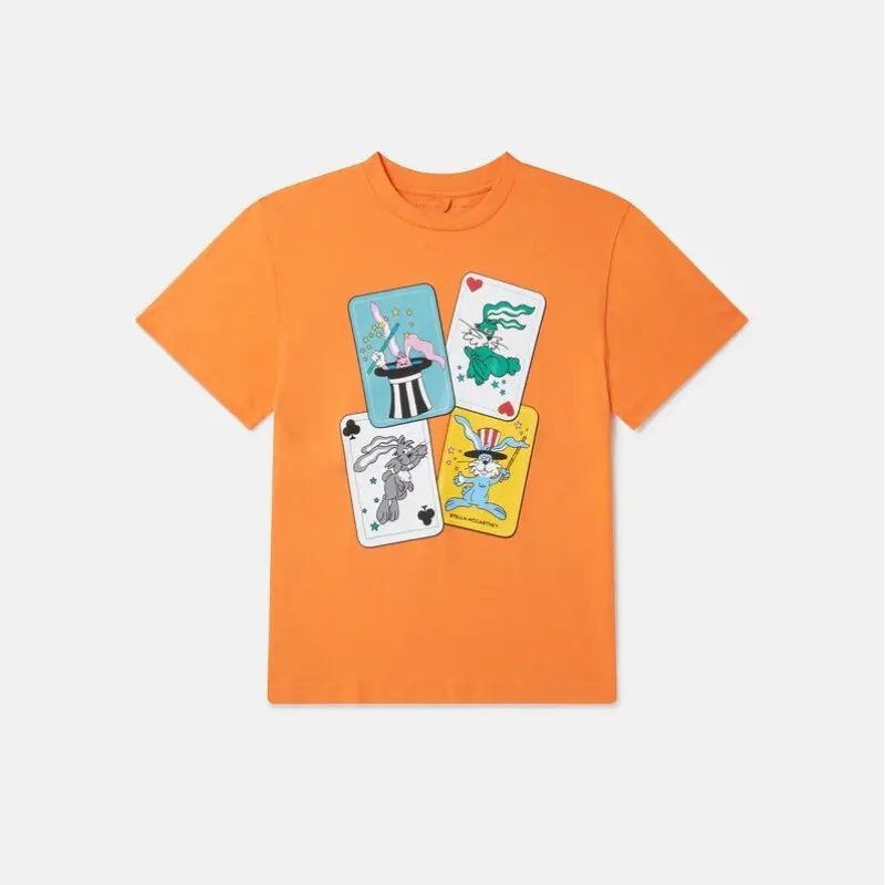 Magician Bunny Graphic Crewneck T-Shirt Stella Mc Cartney Magician Bunny Graphic Crewneck T-Shirt Stella Mc Cartney