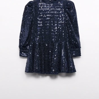 Παιδικό Ναυτικό Μπλε Φόρεμα Με Πούλιες Abel and Lula