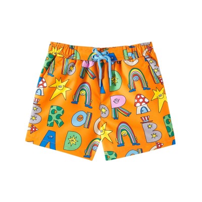 Baby Orange Swimsuit With Letters Stella Mc Cartney