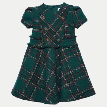 Παιδικό Πράσινο Καρό Φόρεμα Abel and Lula