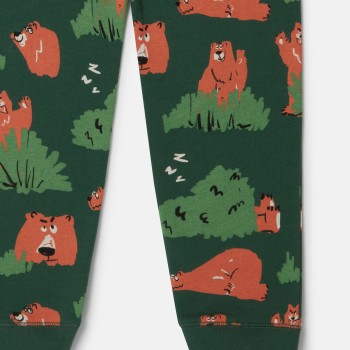 Kids Brown Bear Green Track Pants Stella McCartney Kids Brown Bear Green Track Pants Stella McCartney