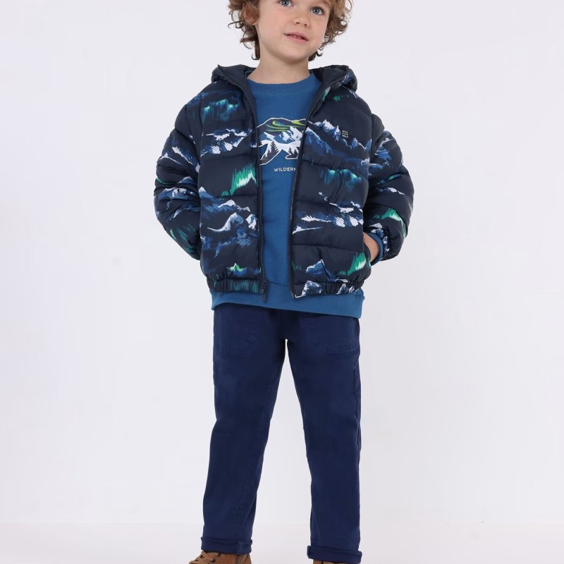 Children's Dark Blue Double-Sided Jacket Mayoral