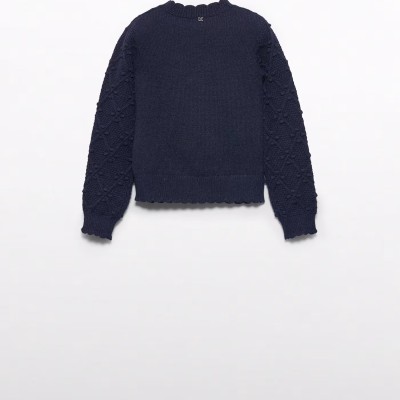 Παιδικό Σκούρο Μπλε Πουλόβερ Abel And Lula