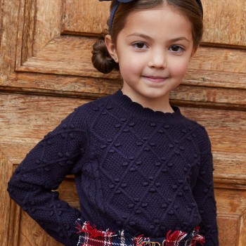 Παιδικό Σκούρο Μπλε Πουλόβερ Abel And Lula