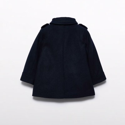 Children's Dark Blue Fabric Boys Coat Abel and Lula