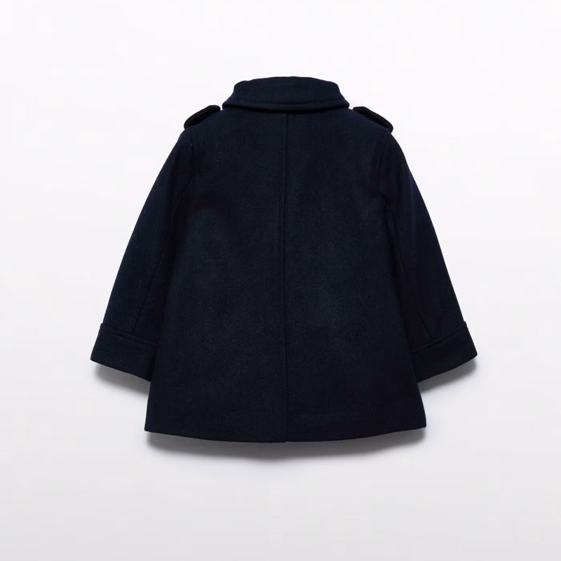 Children's Dark Blue Fabric Boys Coat Abel and Lula