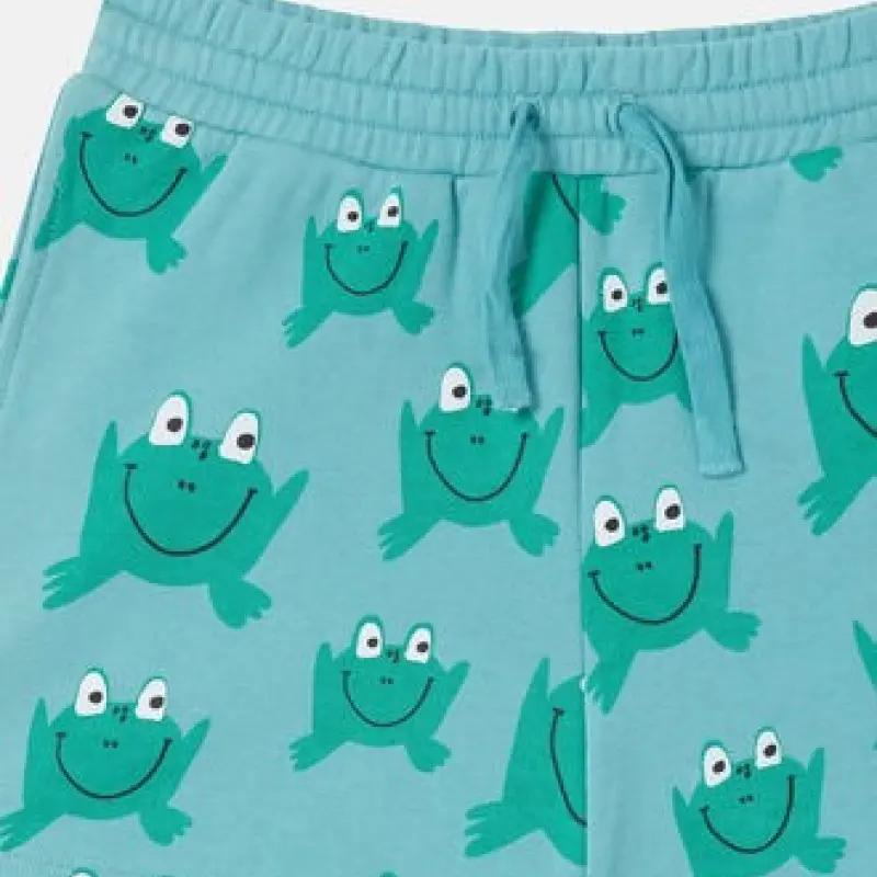 Frog Print Drawstring Shorts Stella Mc Cartney Frog Print Drawstring Shorts Stella Mc Cartney