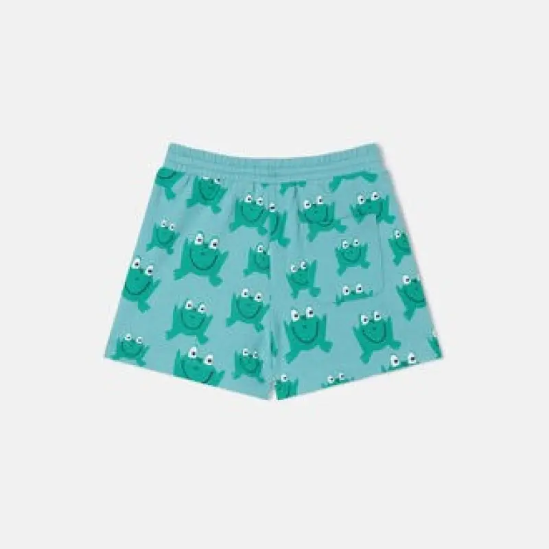 Frog Print Drawstring Shorts Stella Mc Cartney Frog Print Drawstring Shorts Stella Mc Cartney