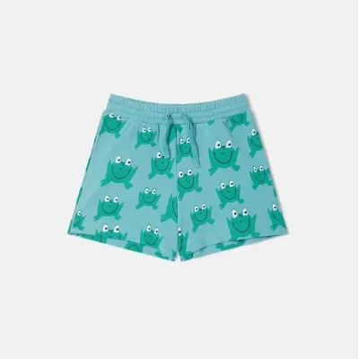 Frog Print Drawstring Shorts Stella Mc Cartney Frog Print Drawstring Shorts Stella Mc Cartney