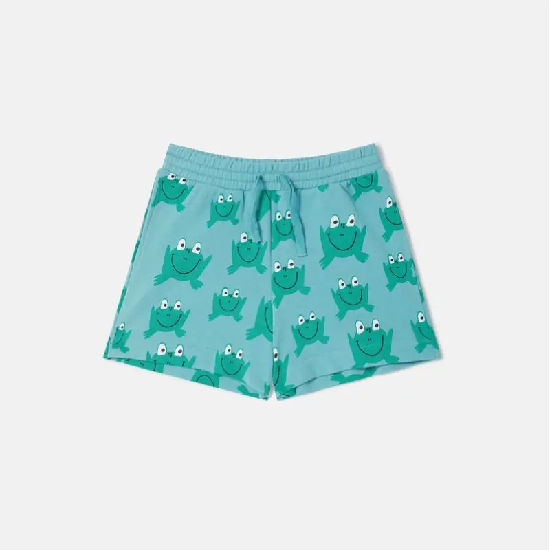 Frog Print Drawstring Shorts Stella Mc Cartney Frog Print Drawstring Shorts Stella Mc Cartney
