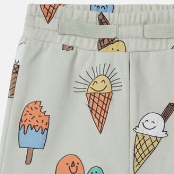 Stella McCartney Βρεφικό Σορτς με Πολύχρωμα Παγωτά Ανοιχτό Πράσινο