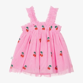 Παιδικό Τούλινο Φουστάνι Ροζ Με Κεράσια Stella Mc Cartney