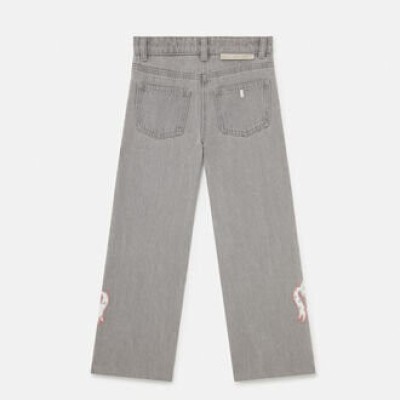 Kids Grey Horse Applique Denim Jean Stella Mc Cartney Kids Grey Horse Applique Denim Jean Stella Mc Cartney