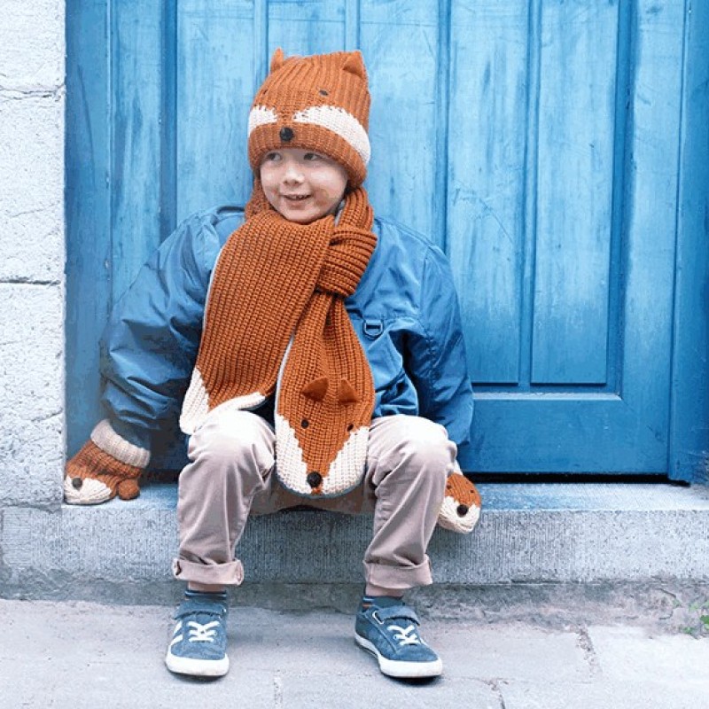 Rockahula Kids Felix Fox Knitted Scarf Rockahula Kids Felix Fox Knitted Scarf