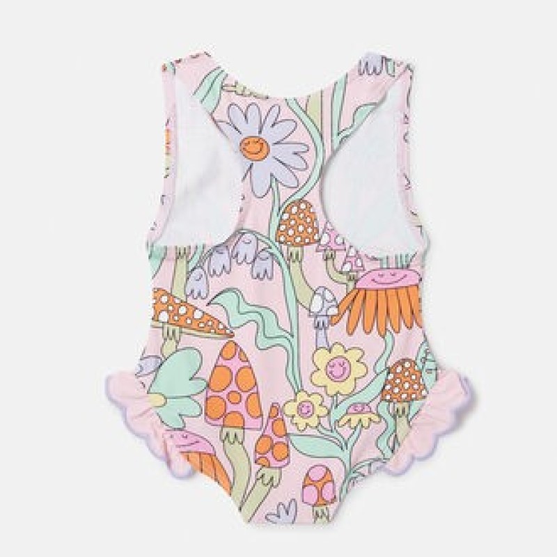 Woodland Print Frilled Swimsuit Stella Mc Cartney Woodland Print Frilled Swimsuit Stella Mc Cartney