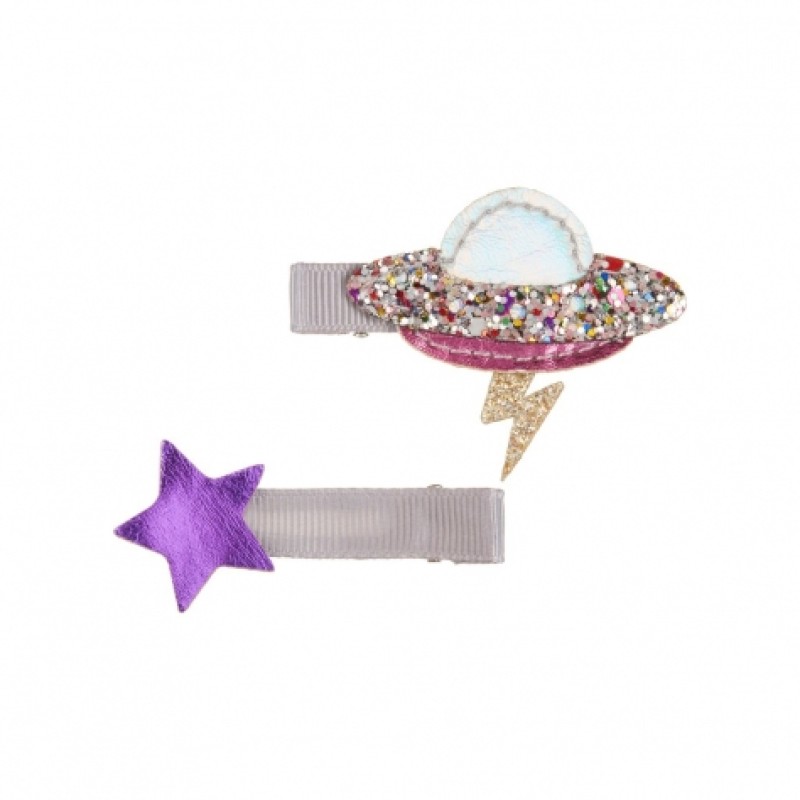 Kids Hairclip Set "Spaceship"