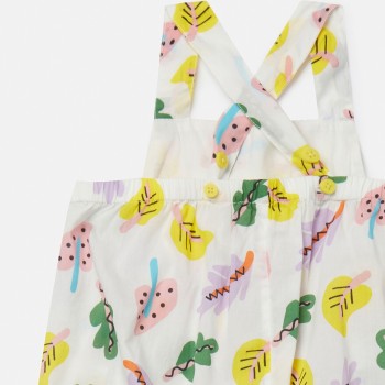 Stella Mc Cartney Βρεφική Πολύχρωμη Ολόσωμη Φόρμα Με Φύλλα