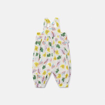 Stella Mc Cartney Βρεφική Πολύχρωμη Ολόσωμη Φόρμα Με Φύλλα