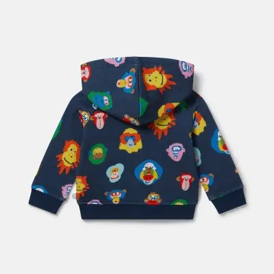 Stella Mc Cartney Baby Multicolour Monkey Hoodie Stella Mc Cartney Baby Multicolour Monkey Hoodie