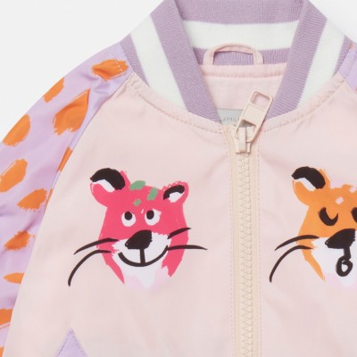 Stella Mc Cartney Baby Cheetah Face Bomber Jacket