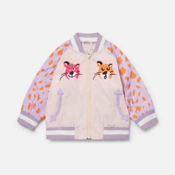 Stella Mc Cartney Βρεφικό Cheetah Face Bomber Jacket Stella Mc Cartney Βρεφικό Cheetah Face Bomber Jacket