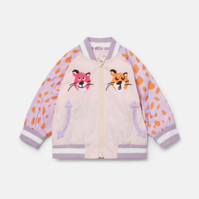 Stella Mc Cartney Baby Cheetah Face Bomber Jacket