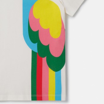 Stella Mc Cartney Βρεφικό Μπλουζάκι Μάκο Με Παπαγάλους