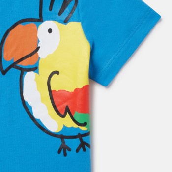 Stella Mc Cartney Βρεφικό Μπλουζάκι Με Παπαγάλους