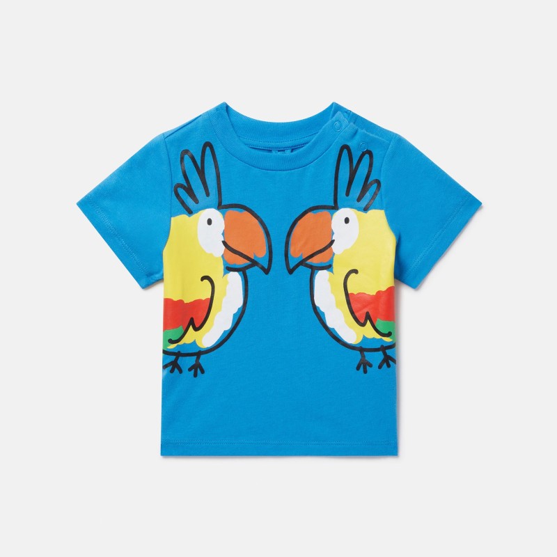 Stella Mc Cartney Baby Parrot Print T-shirt Stella Mc Cartney Baby Parrot Print T-shirt