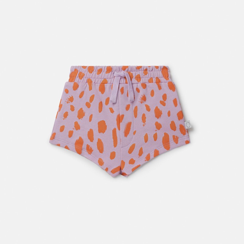 Stella McCartney Βρεφικό Λιλά Σορτς με Λεοπάρ Τύπωμα Stella McCartney Βρεφικό Λιλά Σορτς με Λεοπάρ Τύπωμα