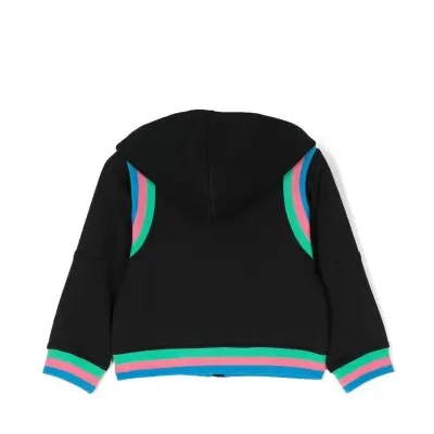 Stella MacCartney Black Sports zip-up hoodie