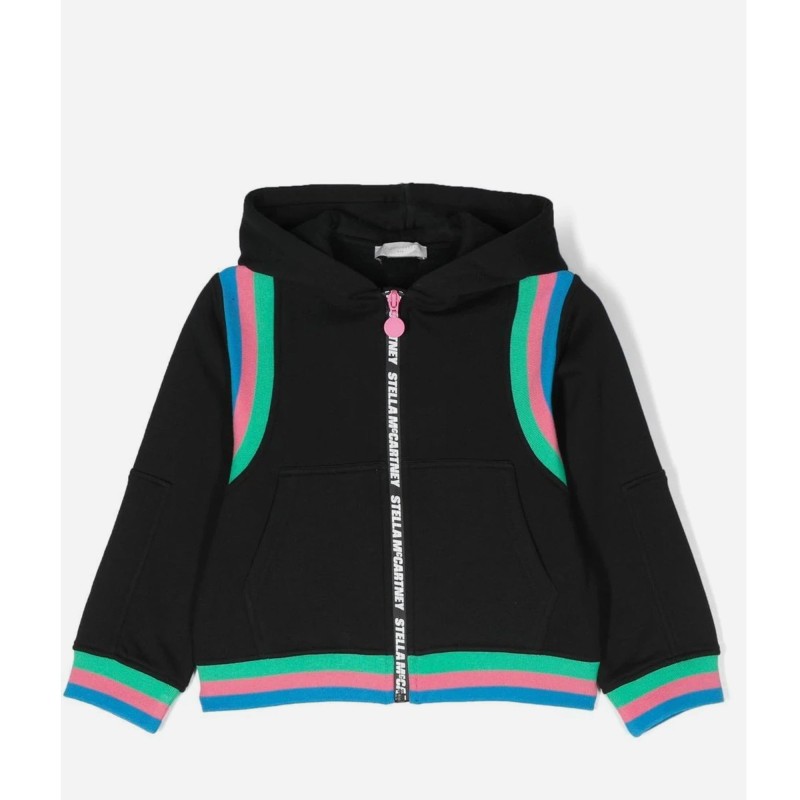 Stella MacCartney Black Sports zip-up hoodie Stella MacCartney Black Sports zip-up hoodie