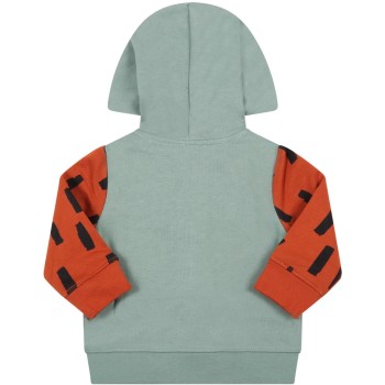 Stella Mc Cartney Baby Green Hoodie with 2 Foxes