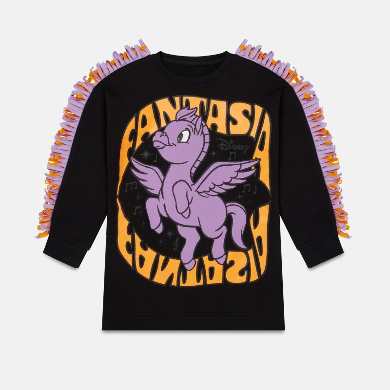 Stella McCartney Φόρεμα Fantasia Pegasus Print Fringe Fleece Stella McCartney Φόρεμα Fantasia Pegasus Print Fringe Fleece