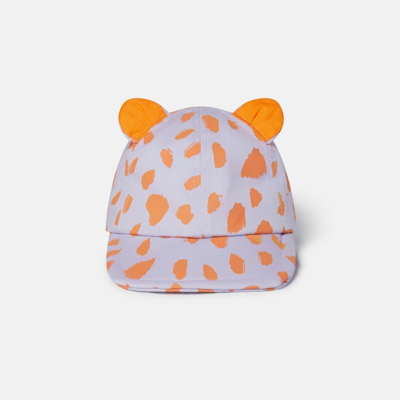 Stella Mc Cartney Baby Pink Neon Leopard 3d Print Cap Lilac Stella Mc Cartney Baby Pink Neon Leopard 3d Print Cap Lilac