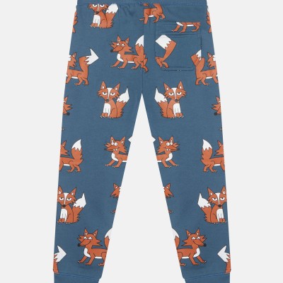 Stella McCartney Kids Fox Print Cotton Fleece Joggers