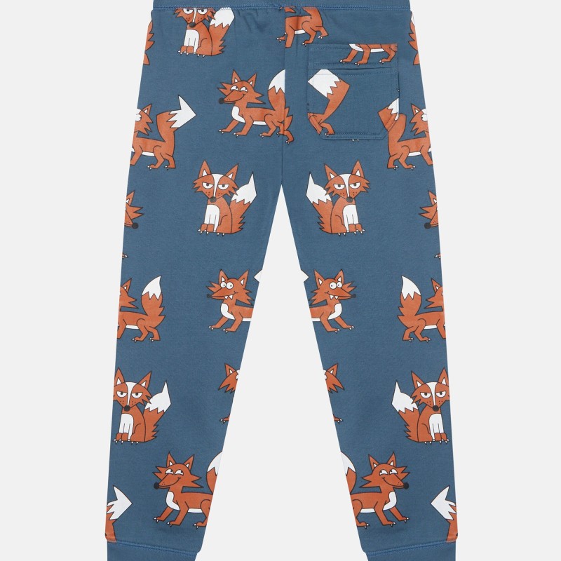 Stella McCartney Kids Fox Print Cotton Fleece Joggers