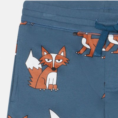 Stella McCartney Kids Fox Print Cotton Fleece Joggers
