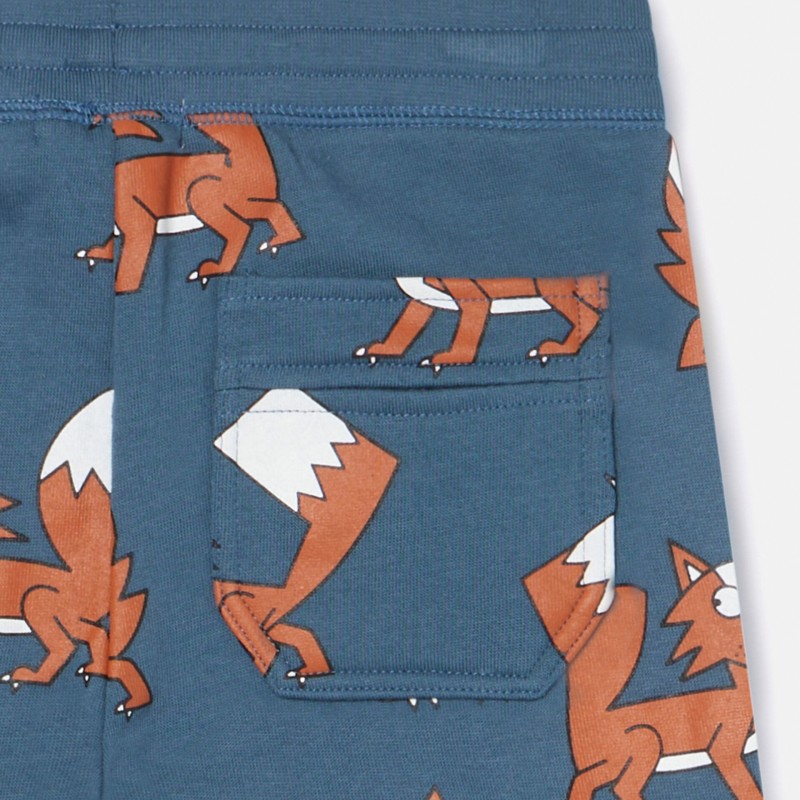 Stella McCartney Kids Fox Print Cotton Fleece Joggers