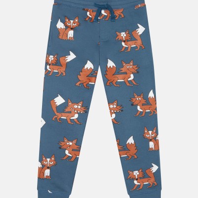 Stella McCartney Kids Fox Print Cotton Fleece Joggers