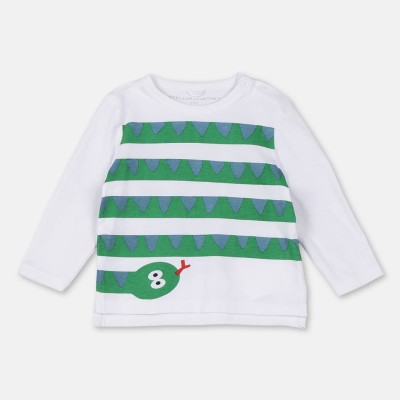 Stella McCartney Βρεφική Μπλούζα με Πράσινο Φιδάκι Stella McCartney Βρεφική Μπλούζα με Πράσινο Φιδάκι