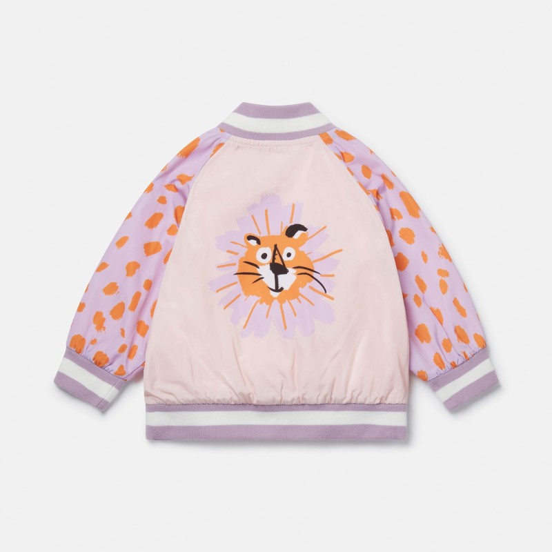 Stella Mc Cartney Βρεφικό Cheetah Face Bomber Jacket Stella Mc Cartney Βρεφικό Cheetah Face Bomber Jacket