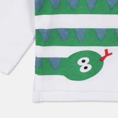 Stella McCartney Baby Green Snake Cotton Top Stella McCartney Baby Green Snake Cotton Top