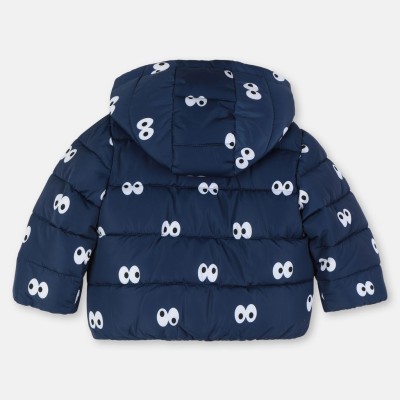 Stella McCartney Baby Blue Puffer Jacket with Eyes