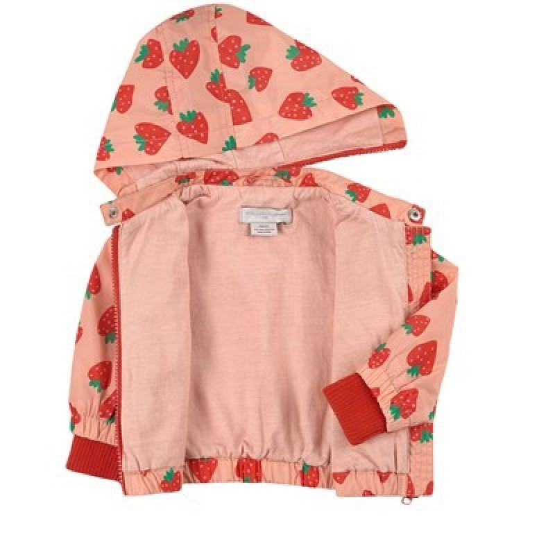 Stella McCartney Baby Pink Jacket with Red Strawberries Stella McCartney Baby Pink Jacket with Red Strawberries