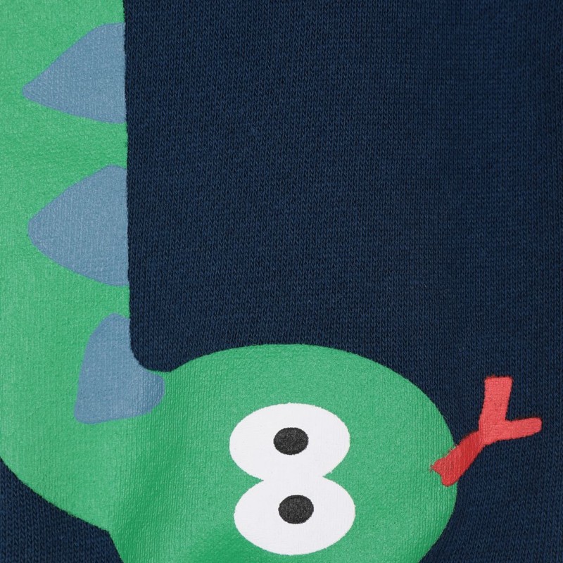 Stella McCartney Baby Blue Tracksuit Bottoms with a Green Snake