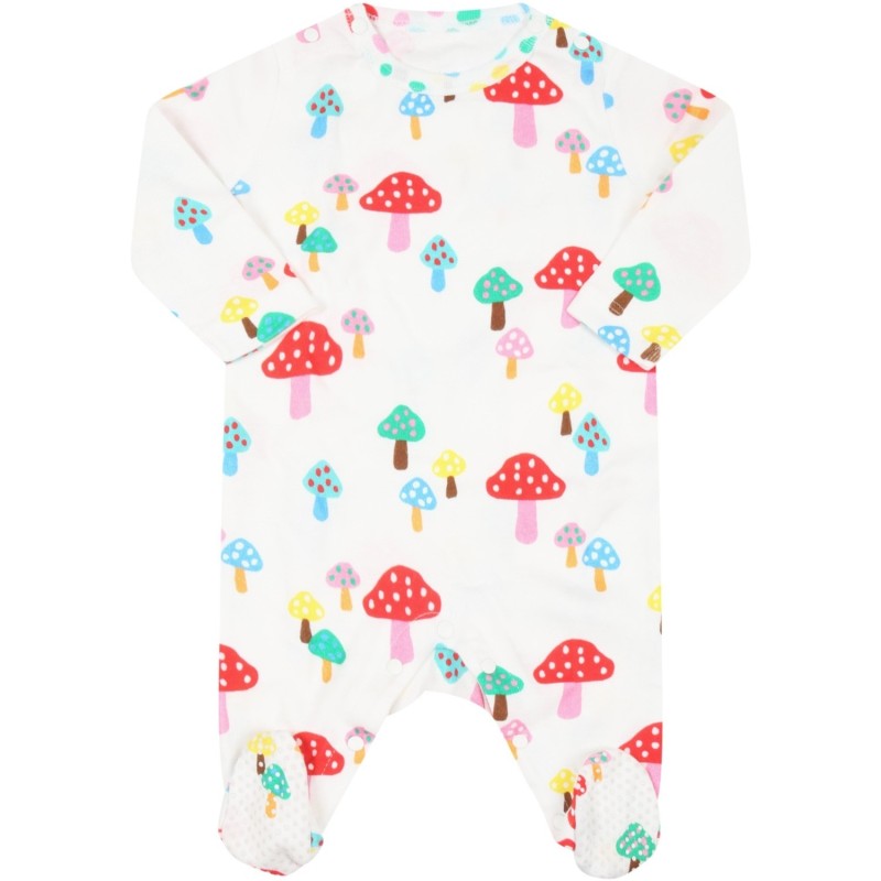 Stella McCartney White set for baby girl with mushrooms Stella McCartney White set for baby girl with mushrooms