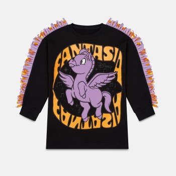 Stella McCartney Φόρεμα Fantasia Pegasus Print Fringe Fleece Stella McCartney Φόρεμα Fantasia Pegasus Print Fringe Fleece